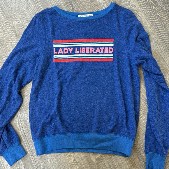 Wildfox lady liberated long sleeve top oversized - Picture 1 of 3